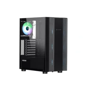 Корпус 2E GAMING RECANO (G3403) MidT, 2xUSB2.0, 1xUSB3.0, 4x120мм ARGB, скло (бокова панель), без БЖ, чорний, 2E-G3403 UA
