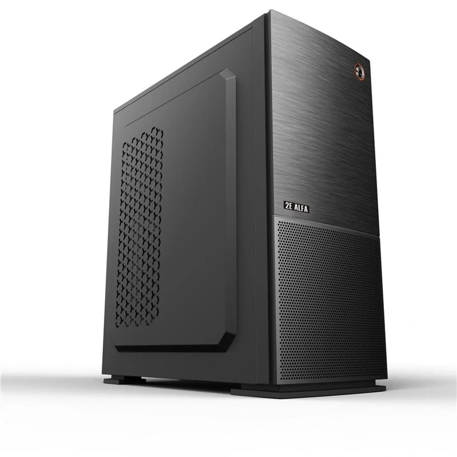 Корпус 2E ALFA (G650) MidT ,2xUSB2.0, 1xUSB3.0, 1х120мм, сталь перфорація (бокова панель), без БЖ, чорний, 2E-G650 UA