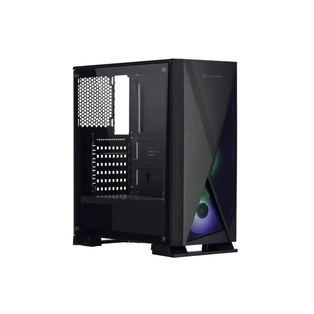 Корпус 2E GAMING CONDOR (GJP12) MidT, 2xUSB2.0, 1xUSB3.0, 3x120мм ARGB, скло (бокова панель), без БЖ, чорний, 2E-GJP12 UA
