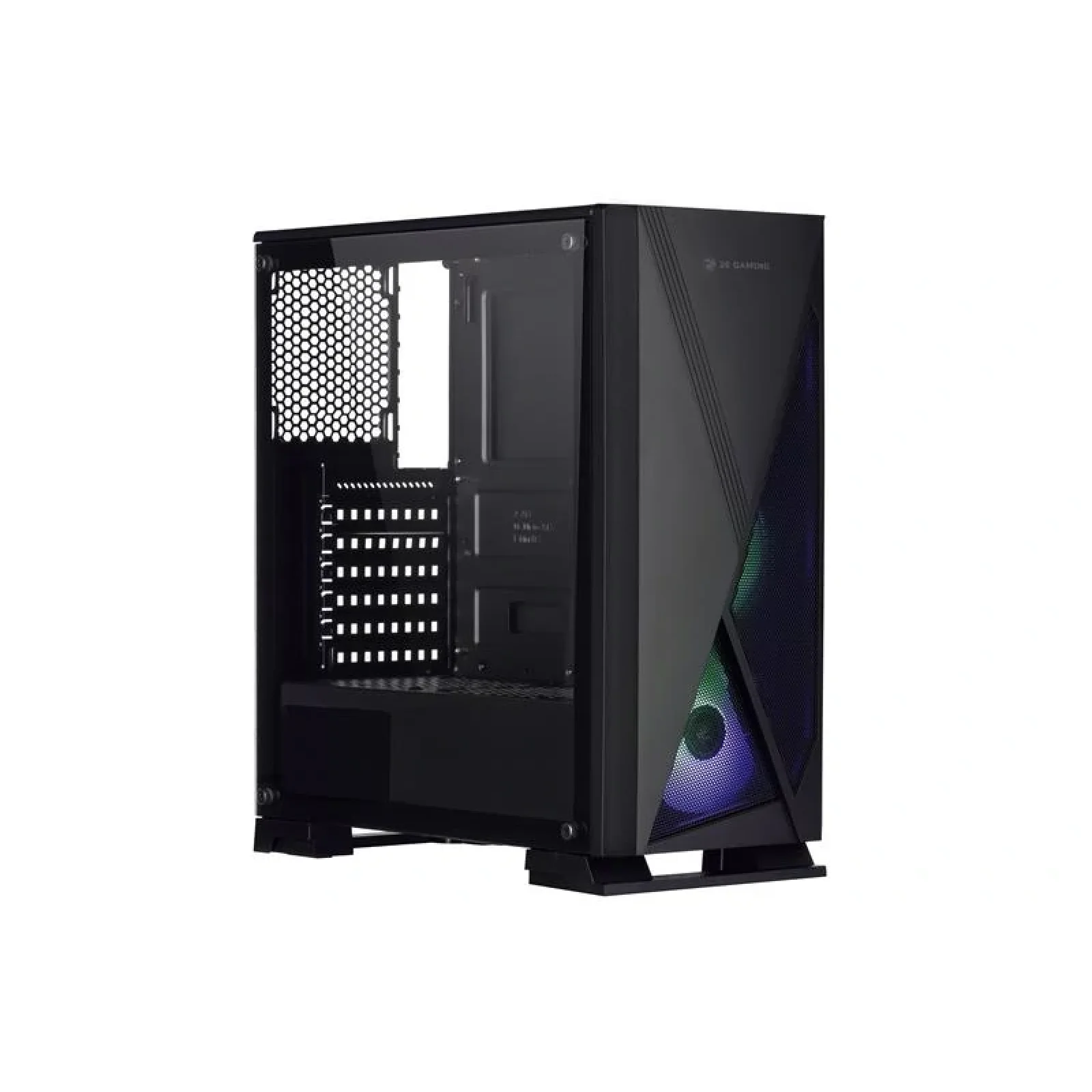 Корпус 2E GAMING CONDOR (GJP12) MidT, 2xUSB2.0, 1xUSB3.0, 3x120мм ARGB, стекло (боковая панель), без БП, черный, 2E-GJP12 UA