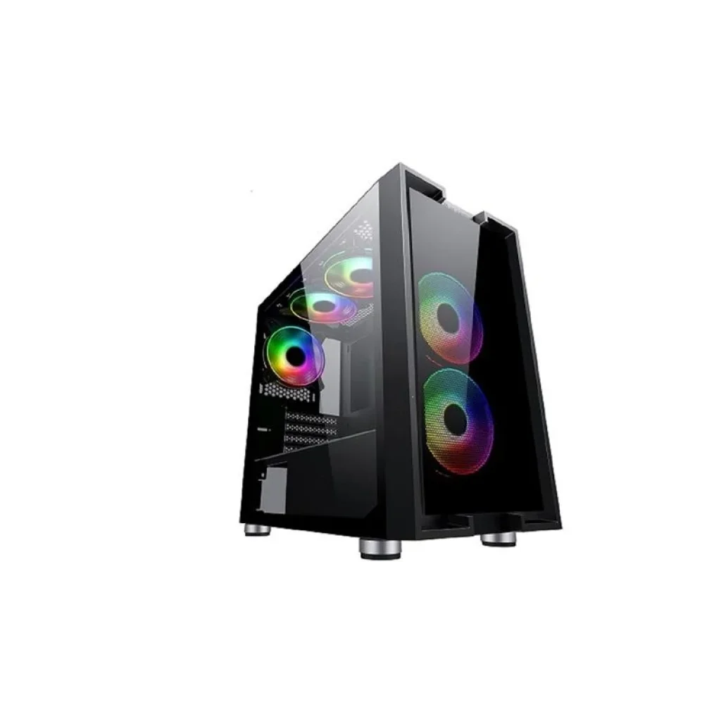 Корпус 2E GAMING CLARUS (GM5) MiniT, 2xUSB2.0, 1xUSB3.0, 2x140мм ARGB, 1x120мм ARGB, стекло (боковая панель), без БП, черный, 2E-GM5 UA