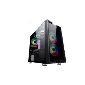 Корпус 2E GAMING CLARUS (GM5) MiniT, 2xUSB2.0, 1xUSB3.0, 2x140мм ARGB, 1x120мм ARGB, стекло (боковая панель), без БП, черный, 2E-GM5 UA