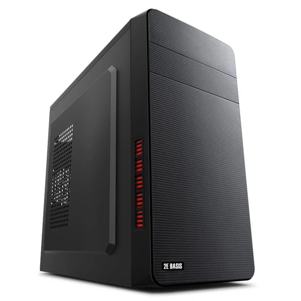 Корпус 2E BASIS RD831, без БЖ, 2xUSB2.0, Perforated Side, mATX, Black, 2E-RD831 UA