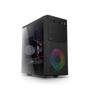 Корпус 2E BASIS (RD850)MiniT, MicroATX, Mini ITX, 2xUSB2.0, 1xUSB3.0, 1x120мм ARGB, акрил (боковая панель), без БП, черный, 2E-RD850 UA