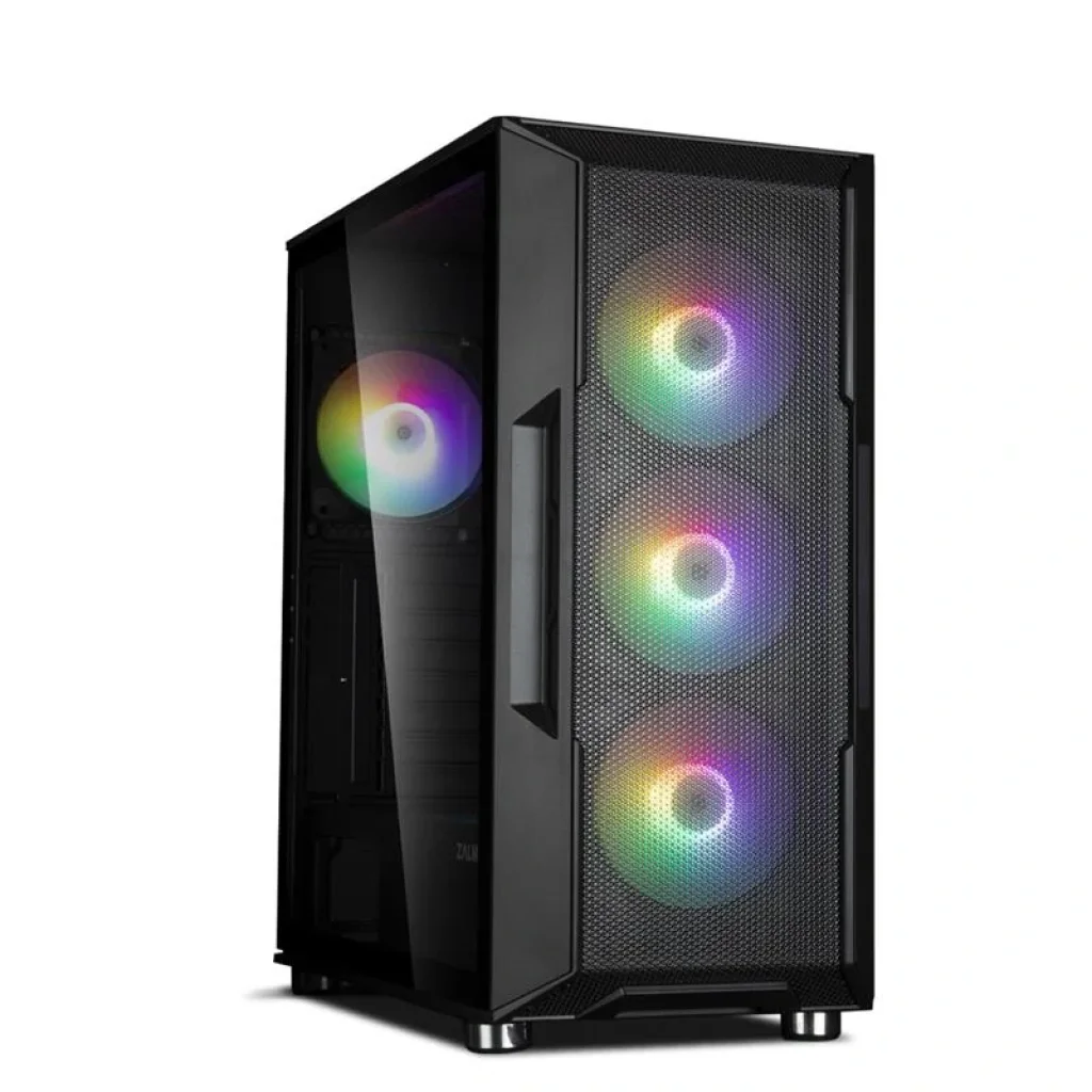 Корпус Zalman I3 NEO BLACK, без БЖ, 1xUSB3.0, 2xUSB2.0, 4x120mm RGB fans, TG Side Panel, ATX, Black, I3NEOBLACK UA