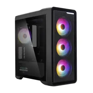 Корпус Zalman M3 PLUS RGB, без БЖ, 1xUSB3.0, 2xUSB2.0, 4x120mm RGB fan, TG Side Panel, mATX, Black, M3PLUSRGB UA