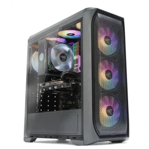 Корпус Zalman N5 MF, без БЖ, 1xUSB3.0, 2xUSB2.0, 4x120mm RGB fans, Acrylic Side Panel, ATX, Black, N5MF UA