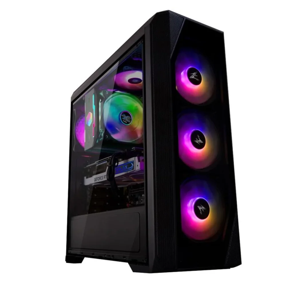 Корпус Zalman N5 TF, без БП, 1xUSB3.0, 2xUSB2.0, 4x120mm RGB fans, Acrylic Side Panel, TG Front Panel, ATX, Black, N5TF UA