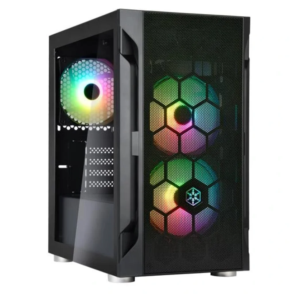 Корпус SilverStone FARA FAH1MB-PRO, без БЖ, 1xUSB3.0, 2xUSB2.0, 3x120mm ARGB fan, TG Side Panel, mATX, Black, SST-FAH1MB-PRO UA