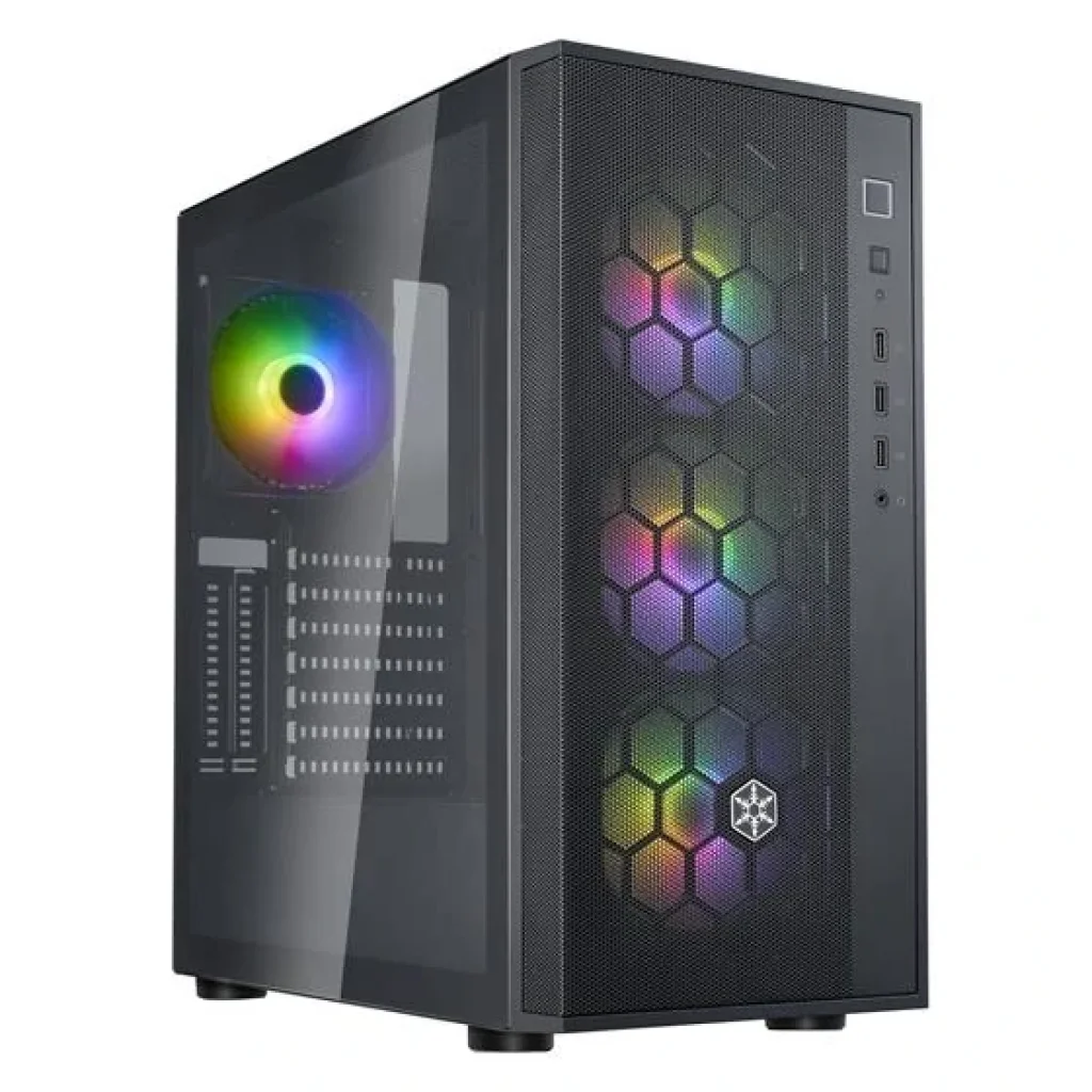 Корпус SilverStone FARA FAR1B-PRO-V2, без БЖ, 2xUSB3.0, 1xUSB2.0, 4x120mm ARGB fan, TG Side Panel, ATX, Black, SST-FAR1B-PRO-V2 UA