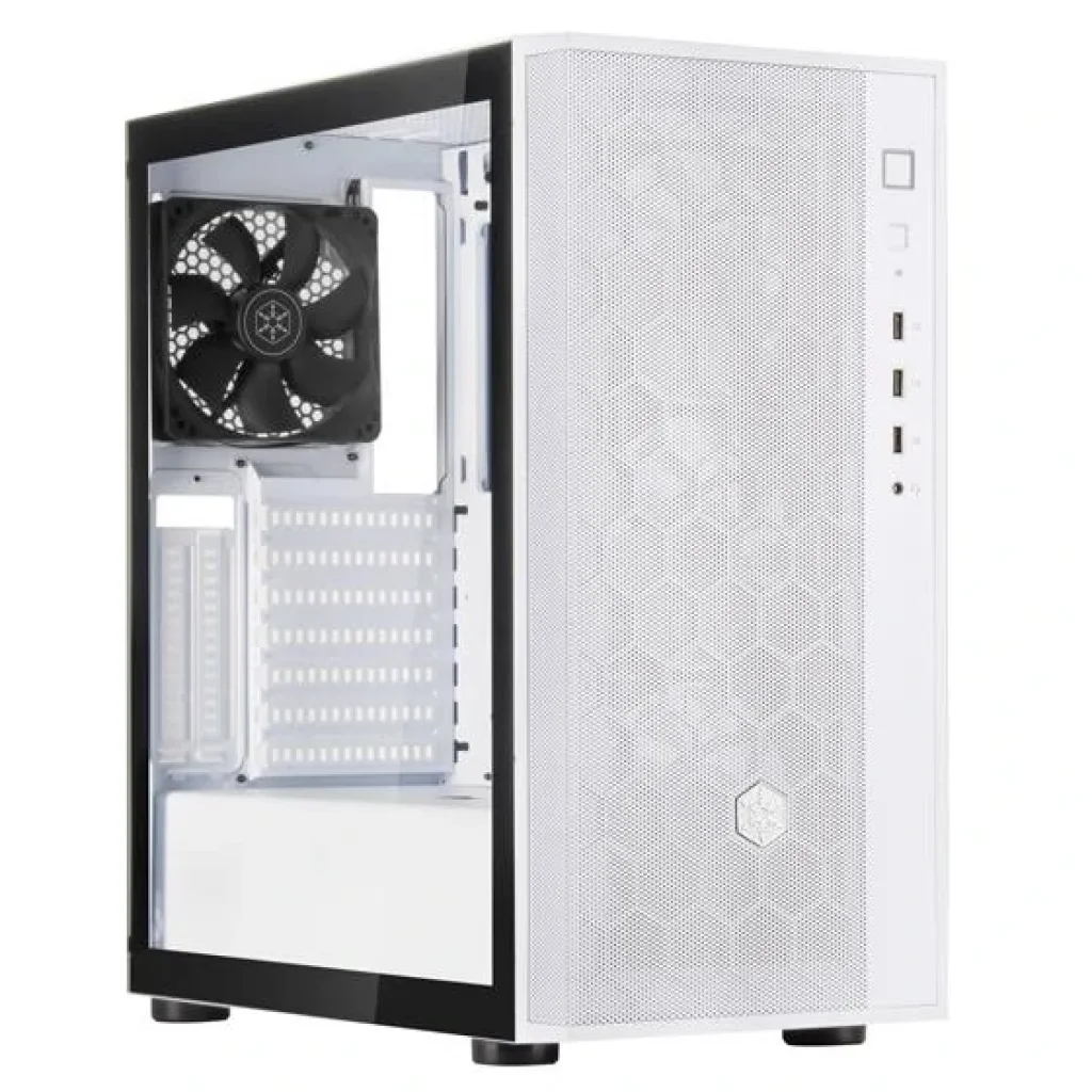 Корпус SilverStone FARA FAR1W-G-V2, без БЖ, 2xUSB3.0, 1xUSB2.0, 1x120mm Black fan, TG Side Panel, ATX, White, SST-FAR1W-G-V2 UA