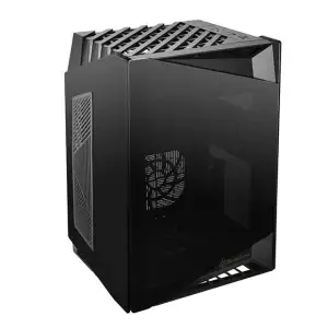 Корпус SilverStone LUCID LD03B-AF, без БЖ, 2хUSB3.0, 1xUSB Type-C, 2x120mm Black fans, TG side panels, mITX, Black, SST-LD03B-AF UA