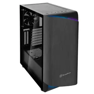 Корпус SilverStone SETA SEA1TB-G, без БЖ, 2xUSB3.0, 1x Type C, 2x200mm Black fan, 1x120mm Black fan, TG Panel, ATX, Aluminum, Titanium on black, SST-SEA1TB-G UA