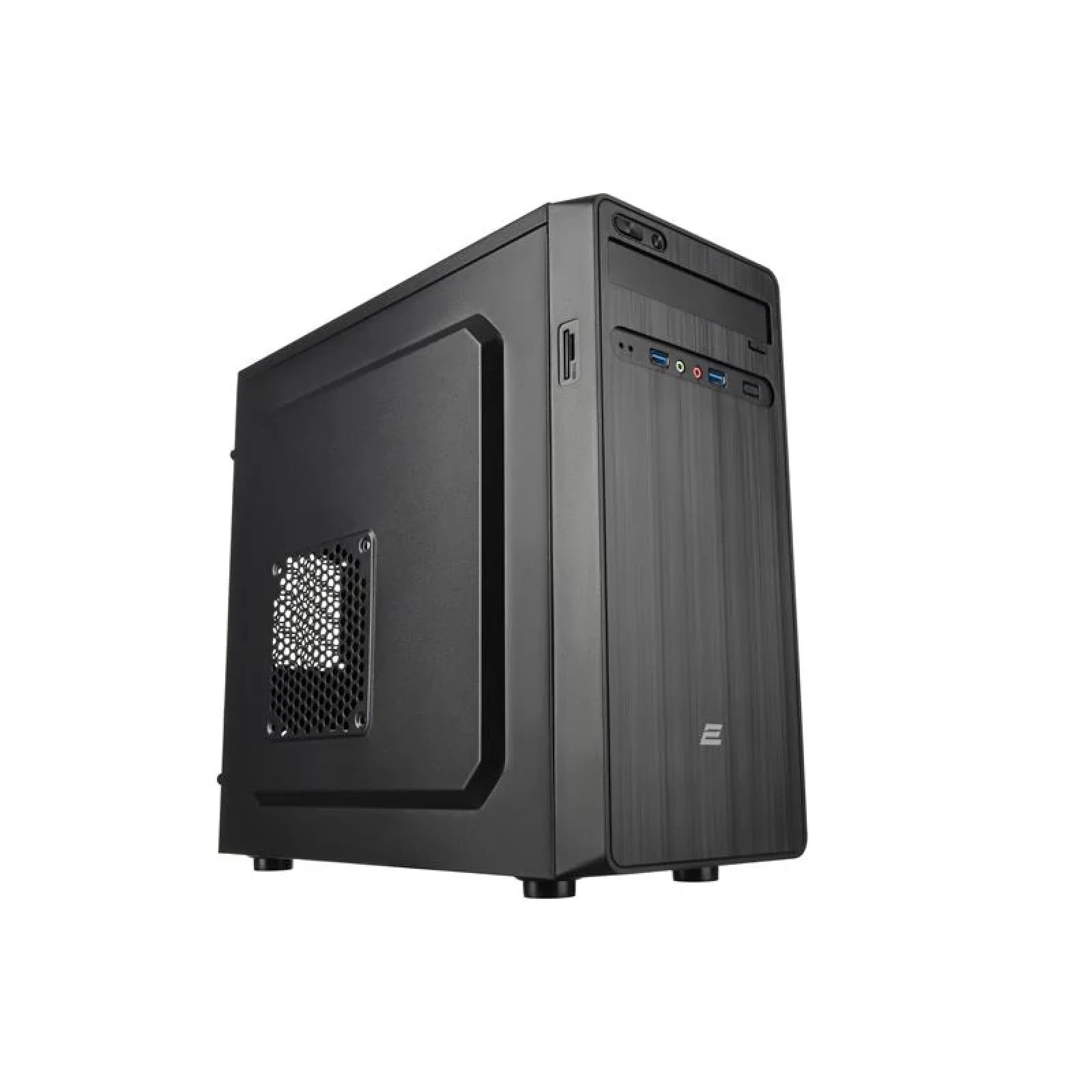 Корпус 2E VIGEO (TMQ0108), с БП 2E ATX400W, MiniT, mATX, mini-ITX, 2*USB3.0, сталь перфорация (боковая панель), черный UA