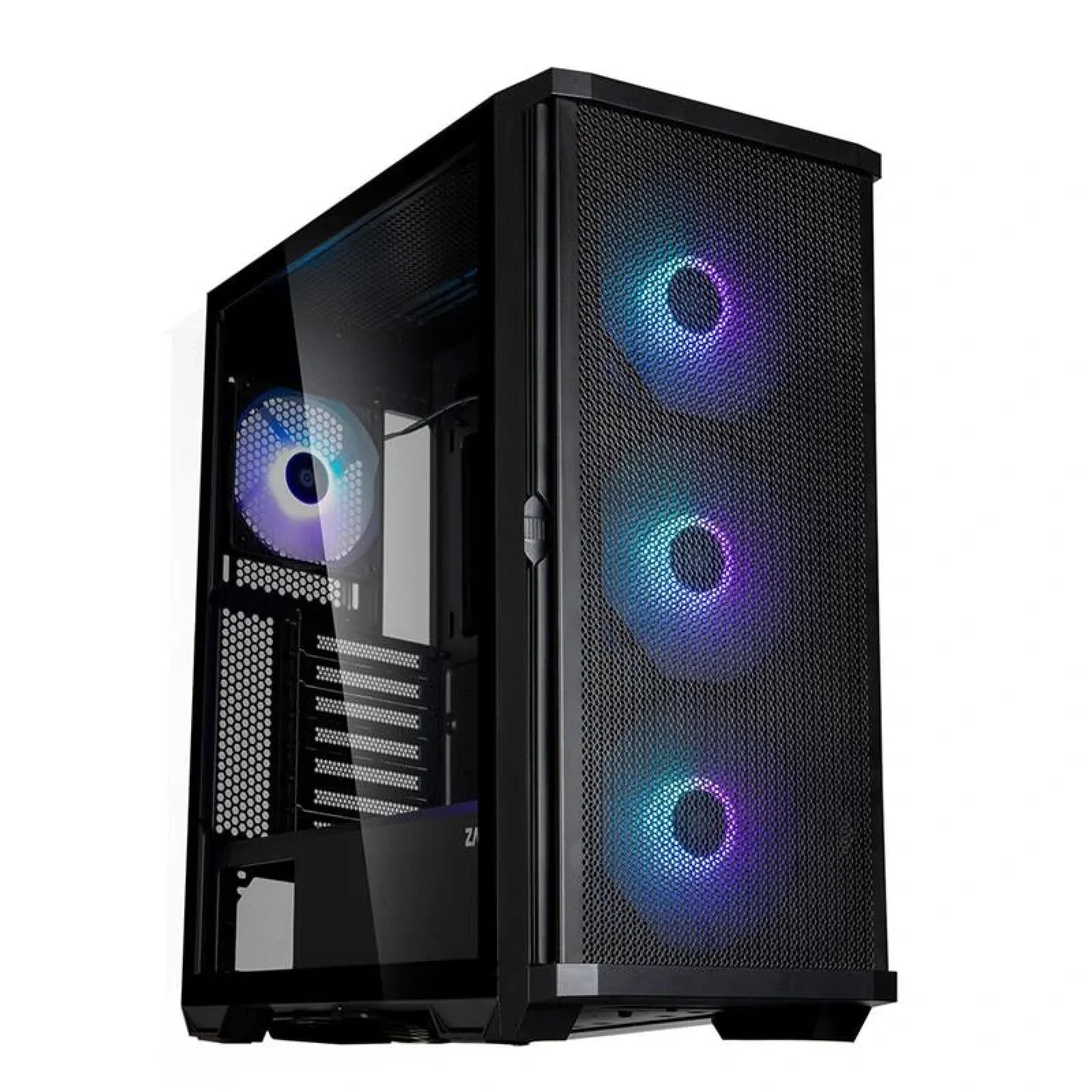 Корпус Zalman Z10 PLUS BLACK, без БЖ, 2xUSB3.0, 1xUSB Type-C, 3x140mm ARGB fans, 1x120mm ARGB fans, TG Side Panel, EATX, Black, Z10PLUS UA