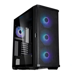 Корпус Zalman Z10 PLUS BLACK, без БЖ, 2xUSB3.0, 1xUSB Type-C, 3x140mm ARGB fans, 1x120mm ARGB fans, TG Side Panel, EATX, Black, Z10PLUS UA
