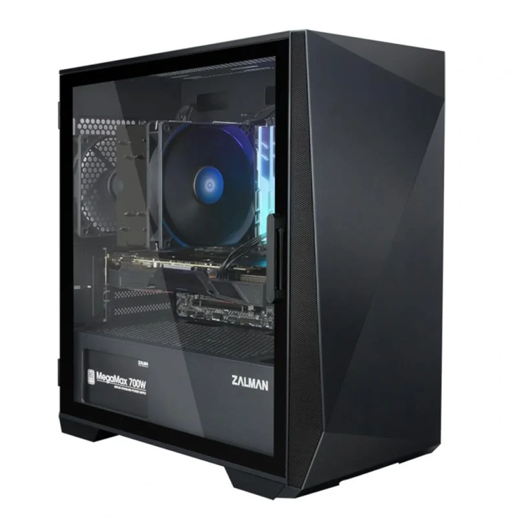 Корпус Zalman Z1 ICEBERG, без БЖ, 2xUSB3.0, 1xUSB2.0, 3x120mm Black fans, TG Side Panel, mATX, Black, Z1ICEBERG UA