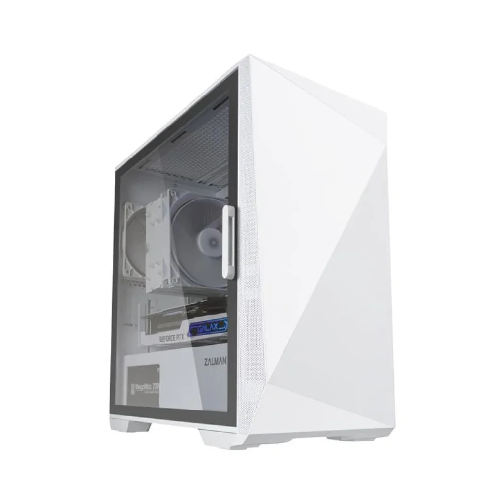 Корпус Zalman Z1 ICEBERG WHITE, без БЖ, 2xUSB3.0, 1xUSB2.0, 3x120mm Black fans, TG Side Panel, mATX, White, Z1ICEBERGWH UA