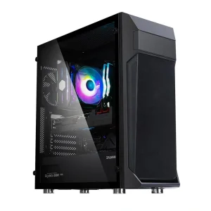 Корпус Zalman Z1 PLUS, без БП, 2xUSB3.0, 1xUSB2.0, 3x120mm Black fans, TG Side Panel, ATX, Black, Z1PLUS UA
