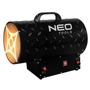 Теплова гармата газова Neo Tools, 30кВт, 300м кв, 1000м куб/год, чорний (90-084) UA
