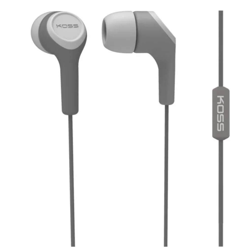 Навушники Koss KEB15iGRY Mic Grey, 195033.101 UA