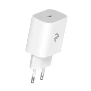 МЗП 2E Wall Charger USB-C PD3.0 3A 20W White, 2E-WC1USBC20W-W UA