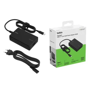 МЗП Belkin 100Вт USB-С GAN PD PPS, кабель USB-C 2м, чорний OEM, INC016VFBK UA