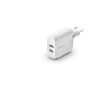 МЗП Belkin 24W DUAL USB 2.4A, white UA