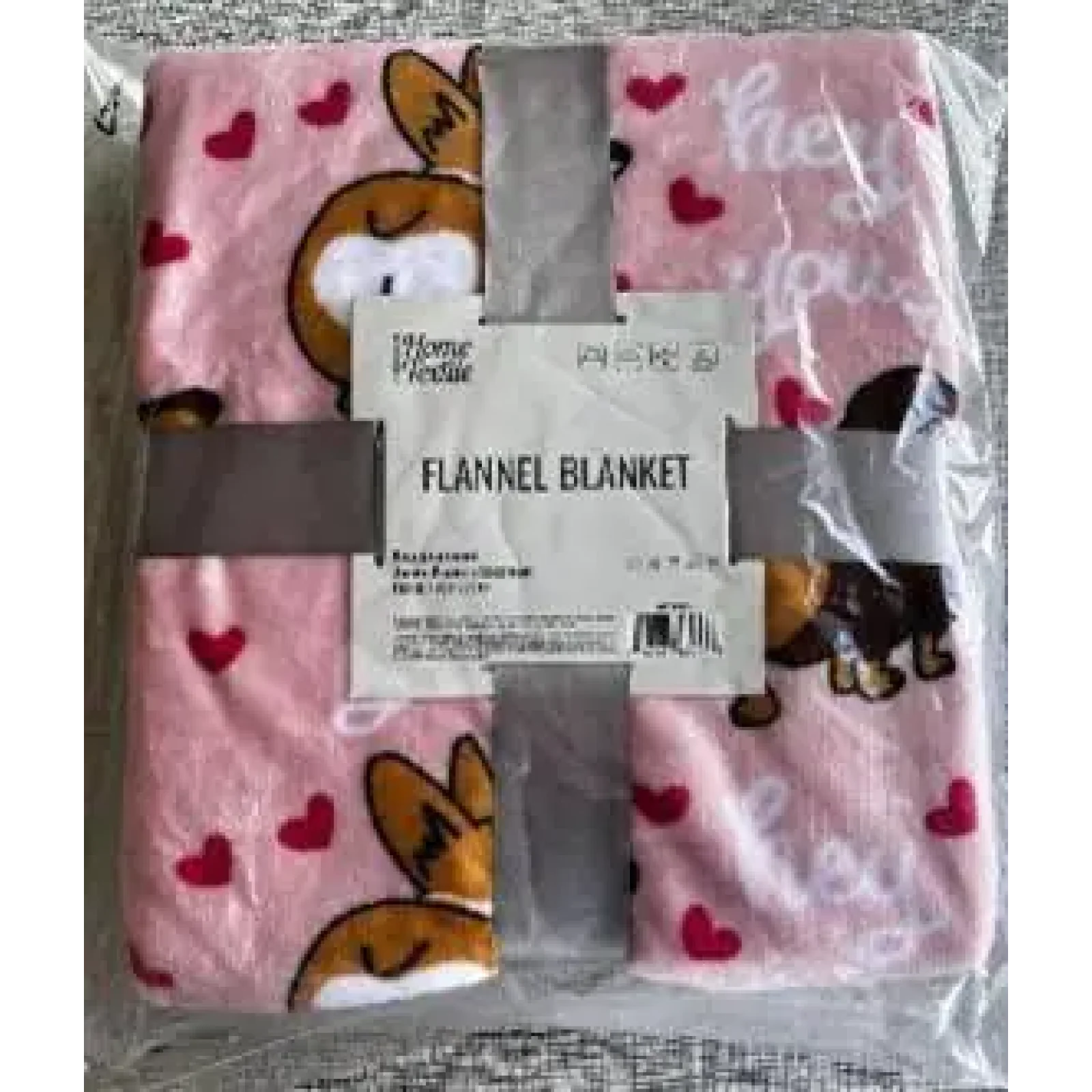 Плед Ardesto Flannel 160х200см, 100% поліестер, песики з сердечками (ART0123PB) UA