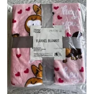 Плед Ardesto Flannel 160х200см, 100% поліестер, песики з сердечками (ART0123PB) UA