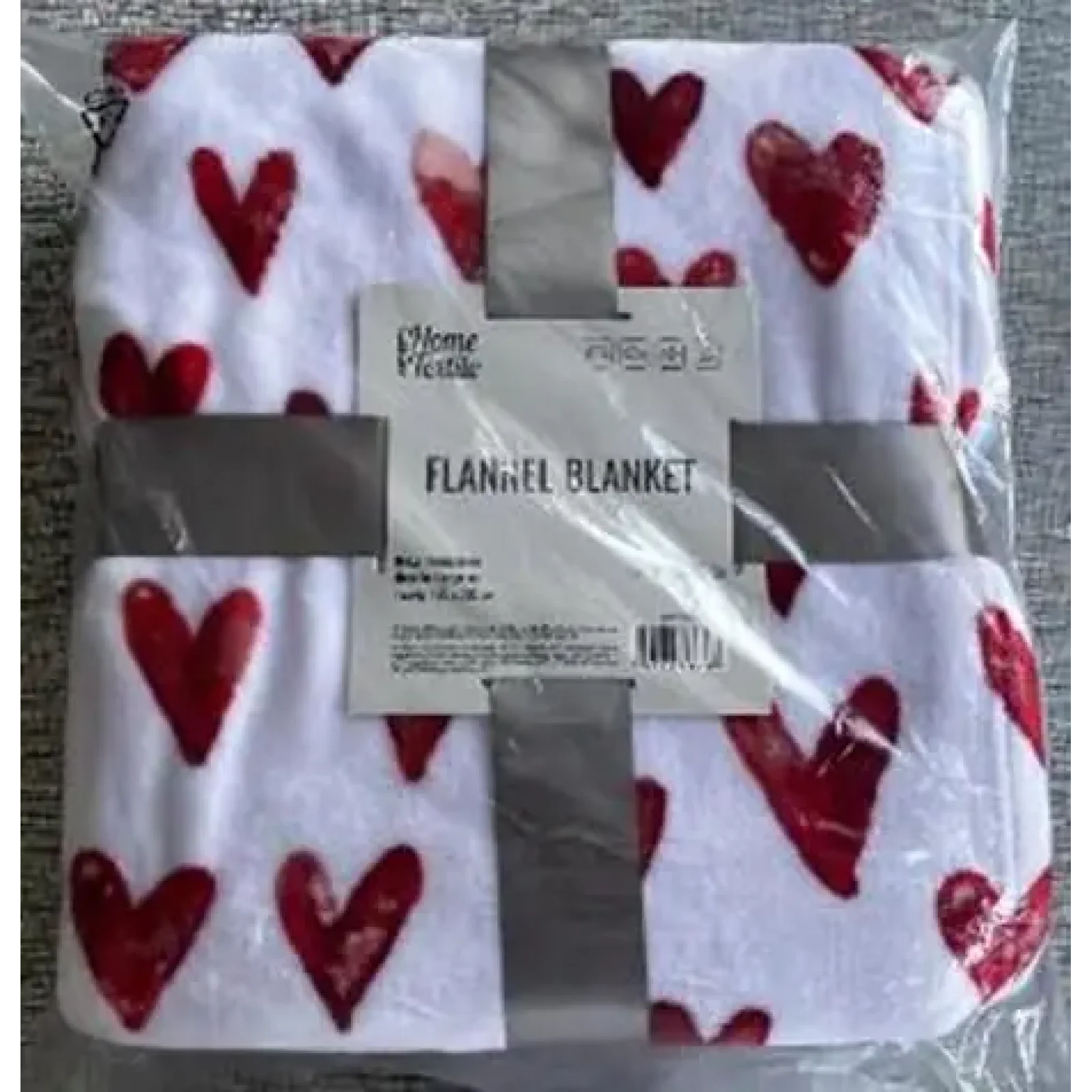 Плед Ardesto Flannel 160х200см, 100% поліестер, сердечка (ART0125PB) UA