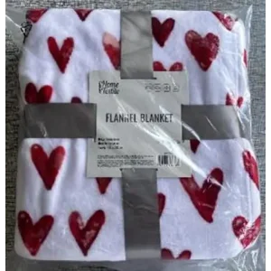 Плед Ardesto Flannel 160х200см, 100% поліестер, сердечка (ART0125PB) UA