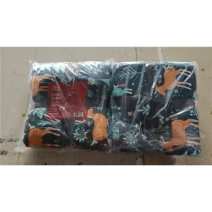 Плед Ardesto Christmas Flannel 160х200см, 100% поліестер, олені, зелений (ART0127PB) UA