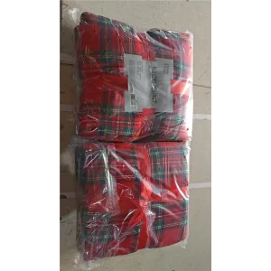 Плед Ardesto Christmas Flannel 160х200см, 100% поліестер, клітинка, червоний (ART0133PB) UA