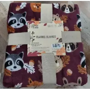 Плед ARDESTO Autumn Flannel 160х200см, 100% поліестер, лісові тваринки, коричневий (ART0149PB) UA