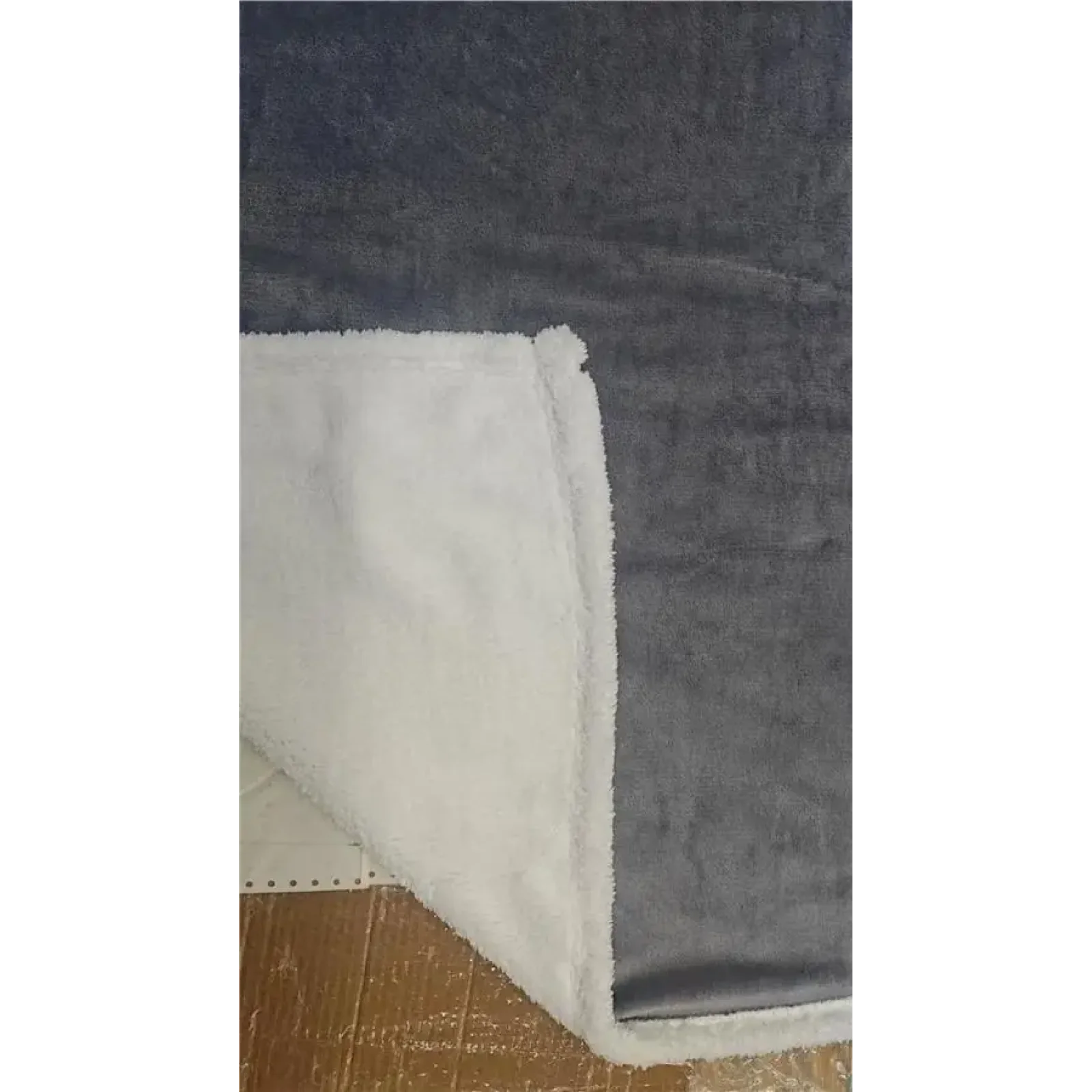 Плед Ardesto Sherpa 160х200см, 100% поліестер, сірий (ART0203SH) UA