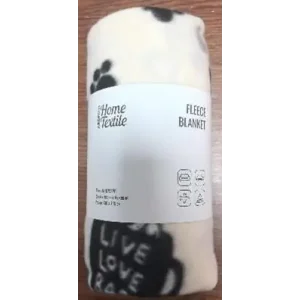 Плед ARDESTO Fleece 130x160см, 100% поліестер, песики, бежевий (ART0723PB) UA