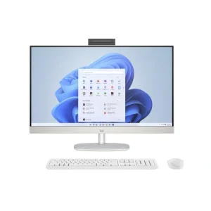 Комп'ютер персональний моноблок HP All-in-One 27" FHD IPS AG, AMD R7-7730U, 16GB, F512GB, UMA, WiFi, кл+м, DOS, білий, A1QX9EA UA