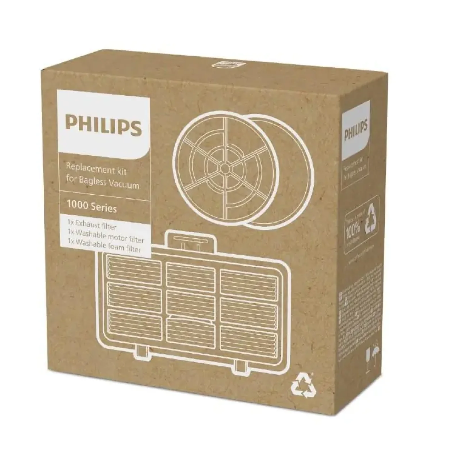 Набір фільтрів для безмішкового пилососа Philips XV1210/01 UA