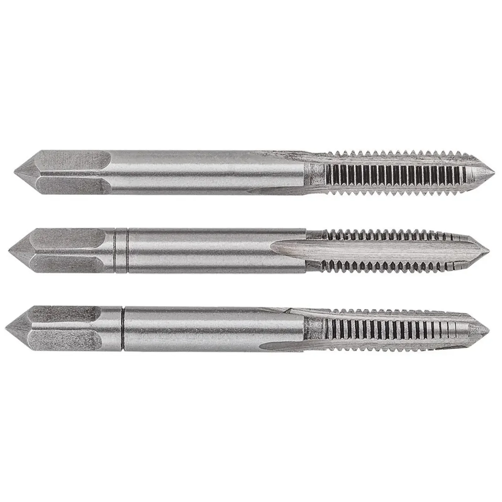 Мітчики TOPEX, М5, крок різьблення 0.8мм, 56мм, вольфрамова сталь, футляр, 3шт (14A205) UA