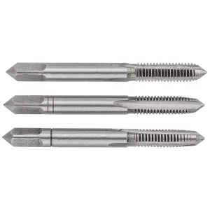 Мітчики TOPEX, М5, крок різьблення 0.8мм, 56мм, вольфрамова сталь, футляр, 3шт (14A205) UA