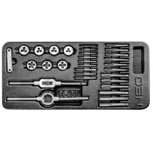 Плашки та мітчики Neo Tools, набір 31шт, M3-M12 (84-246) UA