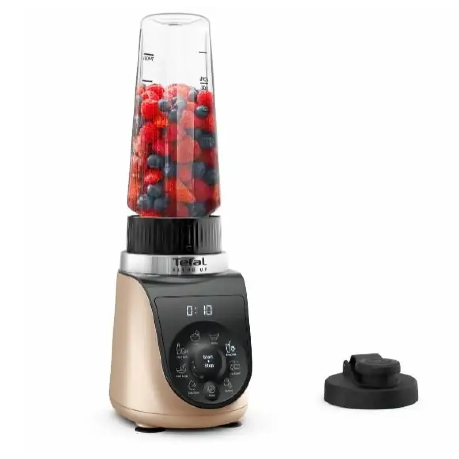 Блендер Tefal стаціонарний Blend UP, 1000Вт, чаша-700мл, тритан, чорно-золотистий (BL190AF0) UA