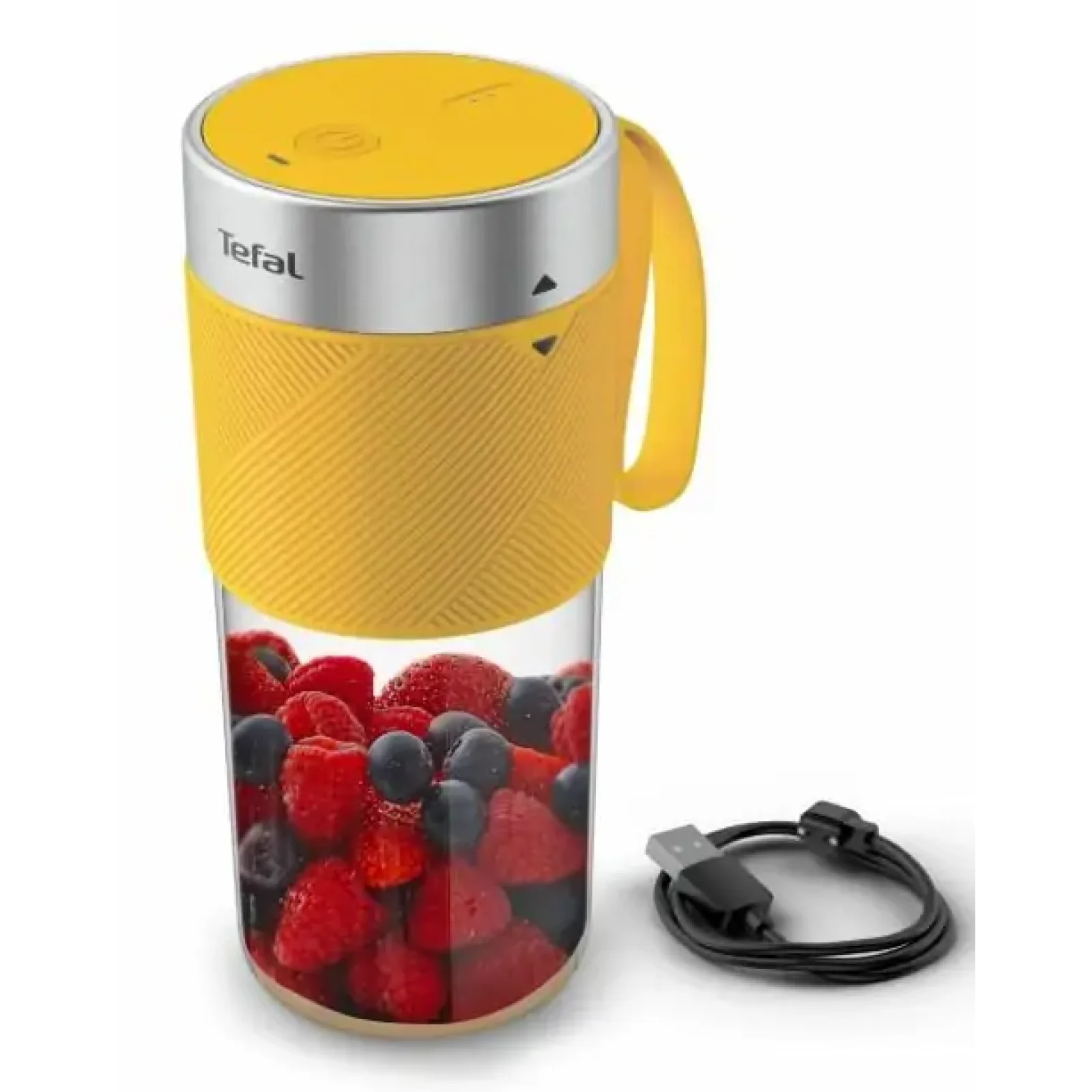 Блендер Tefal Lightmix портативний для смузі, чаша-300мл, USB, тритан, жовтий (BL1C0230) UA