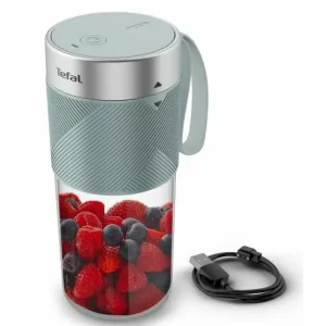 Блендер Tefal Lightmix портативний для смузі, чаша-300мл, USB, тритан, зелений (BL1C0430) UA