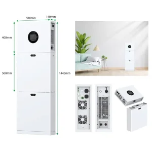 Система резервного живлення 2E PowerWall Vezha, 5000 Вт, 10.24 кВт/год, MPPT 5.5 кВт, WiFi, розширення ємності, паралельне підключення (2E-ESS-PWV5-10) UA