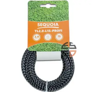 Ліска косильна SEQUOIA 2мм 15м кручений квадрат (TL2.0-L15-PROFI) UA
