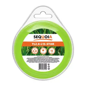 Ліска косильна SEQUOIA 2.0мм 15м зірка (TL2.0-L15-STAR) UA