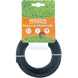 Ліска косильна SEQUOIA TL2.4-L15-Standart 2.4мм 15м кругла UA