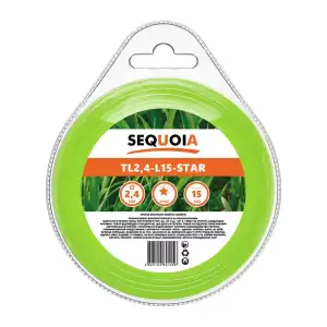 Ліска косильна SEQUOIA 2.4мм 15м зірка (TL2.4-L15-STAR) UA